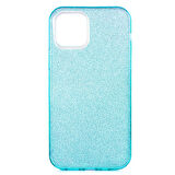 iPhone 12 Pro Max Uyumlu Zore Shining Silikon-Mavi