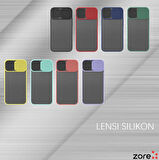 iPhone 12 Mini Uyumlu Zore Lensi Kapak-Siyah