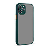iPhone 11 Pro Uyumlu Zore Hux Kılıf-Koyu Yeşil