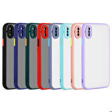 iPhone XS Max 6.5 Uyumlu Zore Hux Kapak-Mor