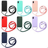 iPhone X Uyumlu Zore Ropi Kapak-Siyah