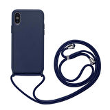 iPhone XS 5.8 Uyumlu Zore Ropi Kapak-Lacivert
