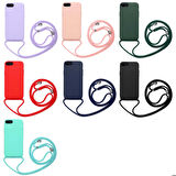 iPhone 8 Plus Uyumlu Zore Ropi Kapak-Lacivert