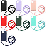 iPhone 12 Uyumlu Zore Ropi Kılıf-Pembe Açık