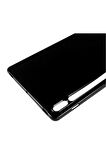 Galaxy Tab S7 Plus T970 Kılıf Tablet Süper Silikon Kapak-renksiz