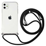iPhone 11 Uyumlu Zore X-Rop Kılıf-Renksiz