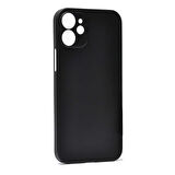 iPhone 12 Uyumlu Zore 1.Kalite PP Silikon-Siyah