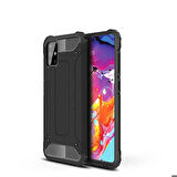 Galaxy M31S Uyumlu Zore Crash Silikon Kapak-Siyah