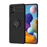 Galaxy M51 Uyumlu Zore Ravel Silikon Kapak-Siyah