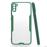 Galaxy M11 Uyumlu Zore Parfe Kapak-Koyu Yeşil