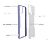 Galaxy M31 Uyumlu Zore Parfe Kapak-Koyu Yeşil