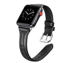 ​​​Watch 44mm Uyumlu KRD-28 Deri Zore Kordon-Beyaz