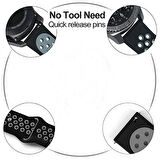 Huawei Honor Magic 2 46 mm KRD-02 Uyumlu Zore Kordon-Gri-Siyah