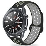 Huawei Watch GT 3 46mm KRD-02 Uyumlu Zore Kordon-Gri-Siyah