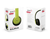 Zore BTK-ZR56 Bluetooth Kulaklık-Yeşil