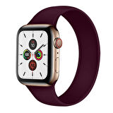 Watch 38mm Uyumlu KRD-31 Solo Loop Small Zore Kordon-Kırmızı