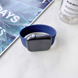 Watch 40mm Uyumlu KRD-31 Solo Loop Large Zore Kordon-Mavi