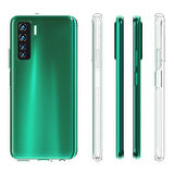 Huawei P40 Lite 5G Kılıf Zore Süper Silikon Kapak-Renksiz