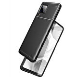 Galaxy A12 Uyumlu Zore Negro Silikon Kapak-Siyah