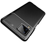Galaxy A12 Uyumlu Zore Negro Silikon Kapak-Siyah