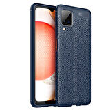 Galaxy M12 Uyumlu Zore Niss Silikon Kapak-Lacivert