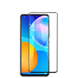 Huawei P Smart 2021 Uyumlu Zore Kenarları Kırılmaya Dayanıklı Cam Ekran Koruyucu