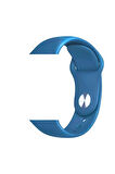 Apple Watch 38mm Uyumlu Klasik Kordon-36-denim Blue