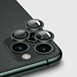 iPhone 12 Pro Uyumlu Zore CL-02 Kamera Koruyucu-Koyu Yeşil