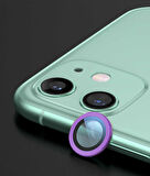 iPhone 12 Mini Uyumlu Zore CL-02 Kamera Koruyucu-Mor