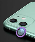 iPhone 12 Uyumlu Ensueno CL-02 Kamera Lens Koruyucu-Mor