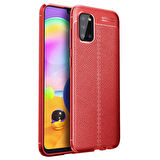Galaxy A02S Uyumlu Zore Niss Silikon Kapak-Kırmızı