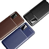 Galaxy A02S Uyumlu Zore Negro Silikon Kapak-Kahverengi
