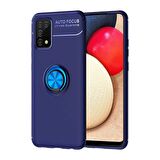 Galaxy A02S Uyumlu Zore Ravel Silikon Kapak-Mavi