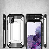 Galaxy A02S Uyumlu Zore Crash Silikon Kapak-Gri