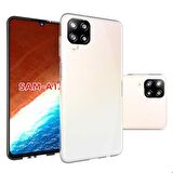 Galaxy M12 Uyumlu Zore Süper Silikon Kapak-Renksiz
