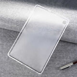 Galaxy Tab A7 10.4 T500 2020 Kılıf  Uyumlu ​FRMS Tablet Süper Silikon Kapak-Renksiz