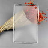 Galaxy Tab A7 10.4 T500 2020 Kılıf  Uyumlu ​OMSY Tablet Süper Silikon Kapak-Renksiz