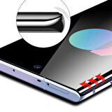 Galaxy Note 10 Plus Uyumlu Zore Kavisli Full Yapışkanlı Cam Ekran Koruyucu