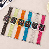 Watch 44mm Uyumlu KRD-33 Zore Kordon-Sarı
