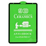 iPad Pro 12.9 2021 (5.Nesil) Uyumlu ​İNC Tablet Seramik Ekran Koruyucu-Siyah