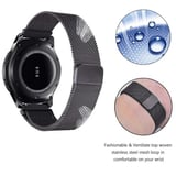 Gear S3 (22mm) Uyumlu KRD-12 Metal MKST Kordon-Gri