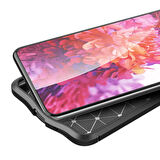 Galaxy S21 Uyumlu Zore Niss Silikon Kapak-Siyah