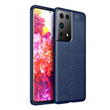 Galaxy S21 Ultra Uyumlu Zore Niss Silikon Kapak-Lacivert