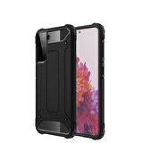 Galaxy S21 Uyumlu Zore Crash Silikon Kapak-Siyah