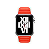 ​​​Watch 38mm Uyumlu KRD-34 Deri Zore Kordon-Kırmızı