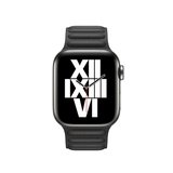 ​​​Watch 40mm Uyumlu KRD-34 Deri Zore Kordon-Siyah