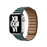 ​​​Watch 38mm Uyumlu KRD-34 Deri Zore Kordon-Beyaz