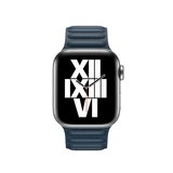 ​​​Watch Ultra 49mm Kordon Uyumlu KRD-34 Deri Strap Kayış CLO- Lacivert