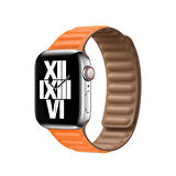 ​​​Watch 42mm Uyumlu KRD-34 Deri Zore Kordon-Gri