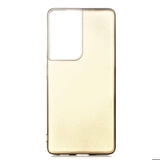 Galaxy S21 Ultra Uyumlu Zore Premier Silikon Kapak-Gold